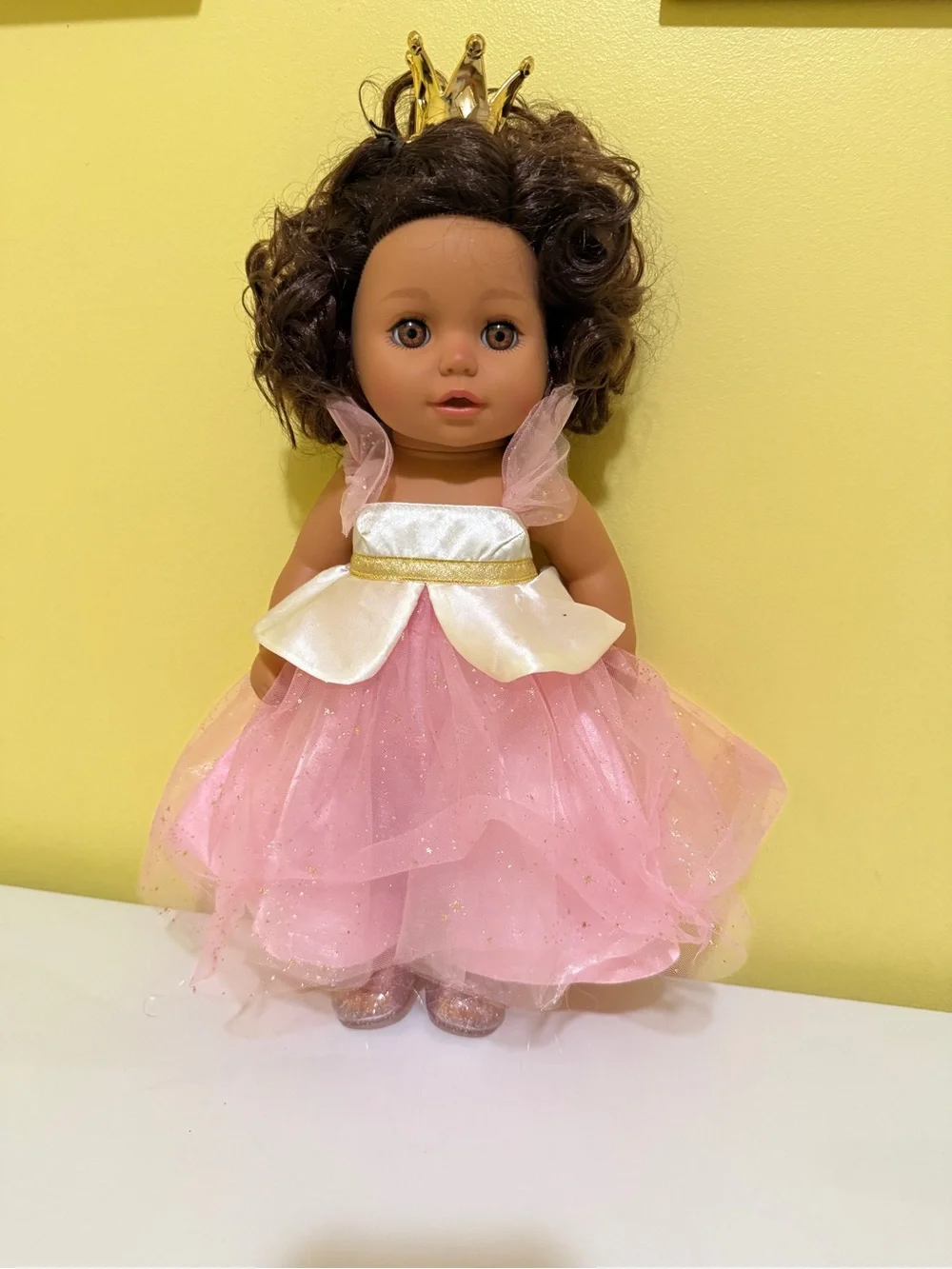BABY Born Princess Baby Doll Ava Brown Hair Light Brown Eyes